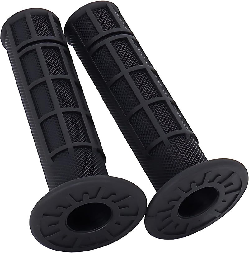 CDZWJ ATV Hand Grips 7/8" Soft Rubber Grip Compatible with ATV Arctic Cat Suzuki Yamaha Kawasaki Honda 400ex -Black - Image 1